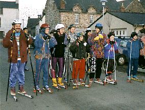 Au départ d'une rando de 75km pour le Téléthon